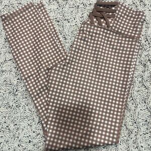 Elegant Checkered Women's Leggings